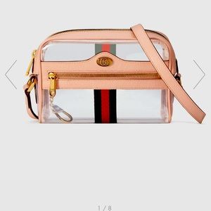Gucci Pink Ophidia Transparent Bag
